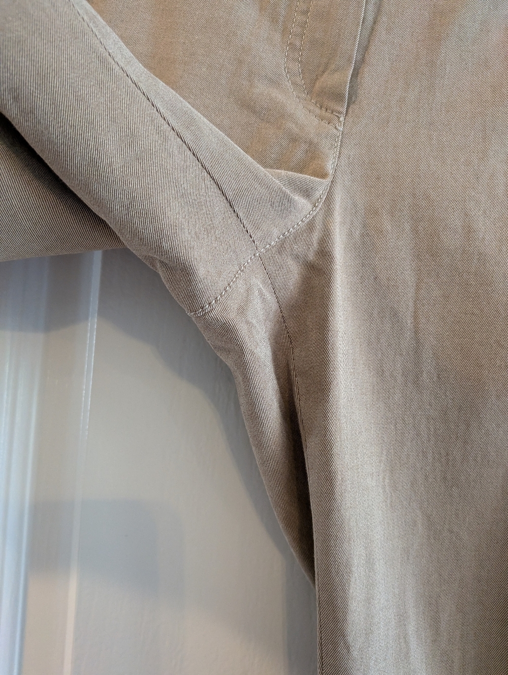 Brunello Cucenilli Gunex Straight Leg Cropped Tan Trousers Pants Women's Size 8 - Picture 6 of 15